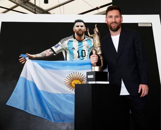 Lionel Messi Receives the MARCA America Award, Fort Lauderdale, Florida, USA - 17 Oct 2024 Cordon Press  FOTOxCHEMAxREY REPORTAJE