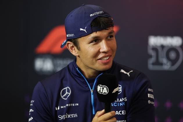 ALBON Alexander (tha), Williams Racing FW46, portrait press conference, PK, Pressekonferenz during the Formula 1 Pirelli United States Grand Prix 2024, 19th round of the 2024 Formula One World Championship, WM, Weltmeisterschaft from October 18 to 20, 2024 on the Circuit of the Americas, in Austin, United States of America - F1 - US GRAND PRIX 2024 DPPI Panoramic 241017R19_USA_DP_EA011869