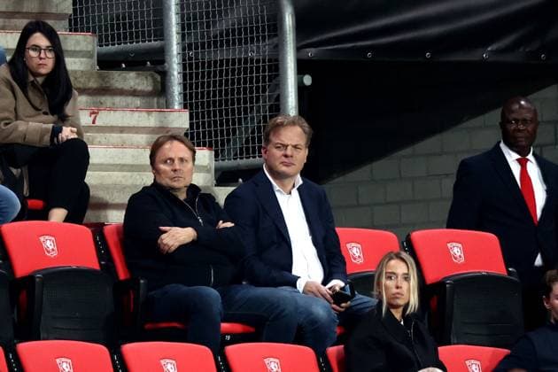 ENSCHEDE - Pieter Omtzigt (NSC) in the stands during the UEFA Champions League women s match between FC Twente and Chelsea FC at Stadion De Grolsch Veste on Oct. 17, 2024 in Enschede, Netherlands. ANP VINCENT JANNINK UEFA Women s Champions League 2024 25 Group Stage MD1 2024 25 xVIxANPxSportx xxANPxIVx 511102867 originalFilename: 511102867.jpg