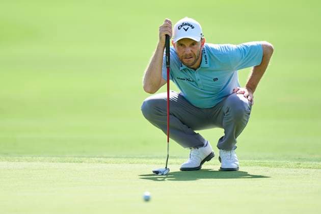 Estrella Damm N.A. Andalucia Masters 2024 Maximilian Kieffer of Germany studies his shot on the 16th green on day one of the Estrella Damm N.A. Andalucia Masters 2024 at Real Club de Golf Sotogrande in San Roque, Spain, on October 17, 2024. San Roque, Spain Spain  Copyright: xJosexManuelxAlvarezxReyx originalFilename:alvarezrey-notitle241017_npIel.jpg