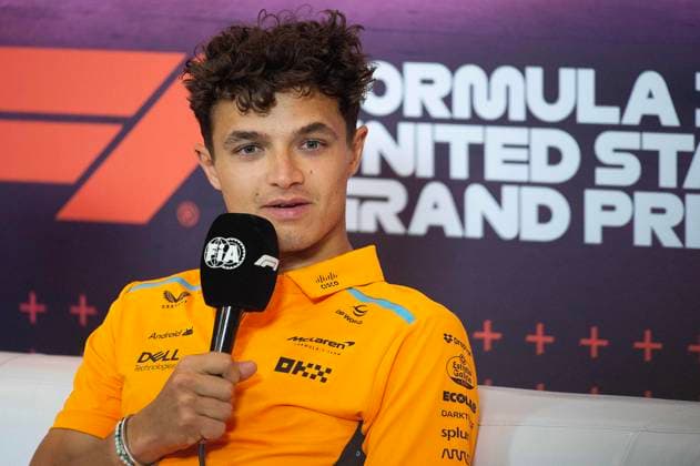 Formula One 2024: Formula 1 Pirelli United States Grand Prix OCT 17 October 17, 2024: Lando Norris (4) with McLaren Formula 1 Team at pre-race press conference, PK, Pressekonferenz Formula 1 Pirelli United States Grand Prix, Circuit of the Americas. Austin, Texas. Mario Cantu CSM(Credit Image: Mario Cantu Cal Media) Austin Texas United States of America EDITORIAL USE ONLY Copyright: xx ZUMA-20241017_faf_c04_036.jpg MarioxCantux csmphotothree307326