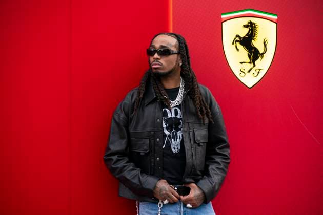 Migos Quavo is seen in the paddock during the Formula One United States Grand Prix at the Circuit of the Americas in Austin, Texas on Thursday, October 17, 2024.  AUS2024101730 GREGxNASH