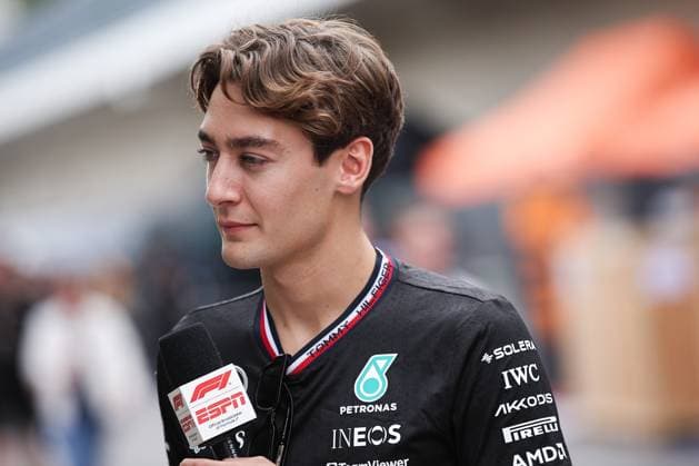 RUSSELL George (gbr), Mercedes AMG F1 Team W15, portrait during the Formula 1 Pirelli United States Grand Prix 2024, 19th round of the 2024 Formula One World Championship, WM, Weltmeisterschaft from October 18 to 20, 2024 on the Circuit of the Americas, in Austin, United States of America - F1 - US GRAND PRIX 2024 DPPI Panoramic  241017R19_USA_DP_EA012162