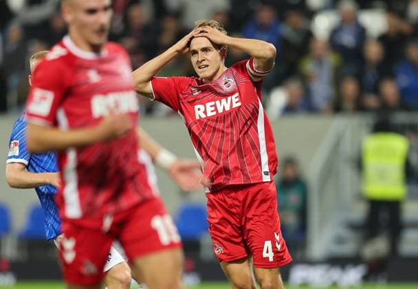 18 10 2024, xdcx, Soccer 2 Bundesliga, SV Darmstadt 98 1 FC Köln, emonline, emspor, despor, v l , Timo Hübers 1 FC Köln enttaeuscht, enttaeuscht schauend, dissapointed, traurig, frustiert, frustiert, gefrustet DFL DFB REGULATIONS PROHIBIT ANY USE OF PHOTOGRAPHS AS IMAGE SEQUENCES AND OR QUASI VIDEO Copyright: HMBxMedia Claus