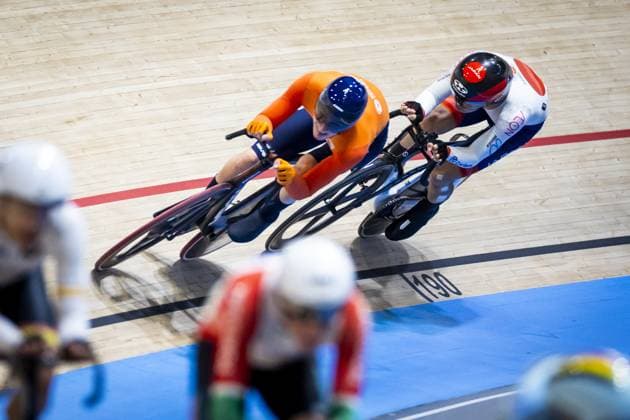 BALLERUP - Philip Heijnen (Netherlands) during the final of the men s points race on the third day of the World Track cycling, Rad, Radsport, Bahnrad, Bahn Championships at the Ballerup Super Arena. ANP IRIS VAN DEN BROEK xVIxANPxSportx xxANPxIVx 511163947 originalFilename: 511163947.jpg
