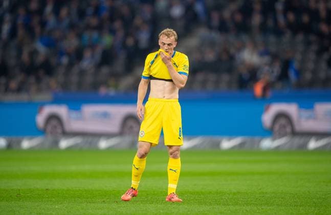 Soccer, Men, Season 2024 2025, 2 Bundesliga 9 Matchday , Hertha BSC Eintracht Braunschweig, Niklas Tauer Braunschweig , 18 10 2024, Copyright: xSebastianxRäppold MatthiasxKochx