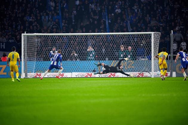 Michael Cuisance Hertha BSC, 27 , 11m, Goal, 1 1, GER, Hertha BSC vs Eintracht Braunschweig, Soccer Men, 2 Bundesliga, Season 2024 2025, 09 Matchday, 18 10 2024 DFL REGULATIONS PROHIBIT ANY USE OF PHOTOGRAPHS AS IMAGE SEQUENCES AND OR QUASI VIDEO GER, Hertha BSC vs Eintracht Braunschweig, Soccer Men, 2 Bundesliga, Season 2024 2025, 09 Matchday, 18 10 2024 Berlin Copyright: xEibner-Pressefotox xClaudiusxRauchx EP_CRH