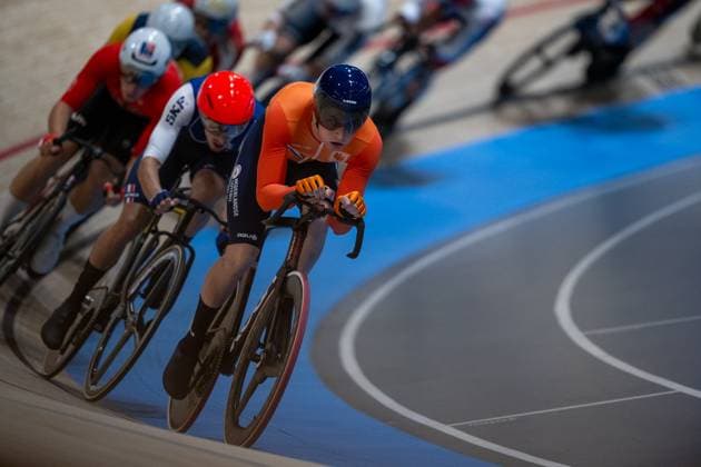 2024-10-18 2024 Tissot UCI Track World Championships - Day 3 BALLERUP, DENMARK - OCTOBER 18: Philip Heijnen of the Netherlands during Day 3 of the 2024 Tissot UCI Track World Championships at Ballerup Super Arena on October 18, 2024 in Ballerup, Denmark. (Photo by Arne Mill BSR Agency) Ballerup Denmark Content not available for redistribution in The Netherlands directly or indirectly through any third parties. Copyright: xBSRxAgencyx