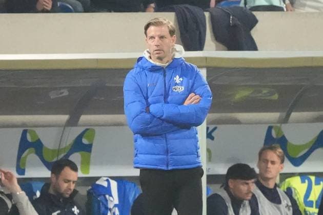 Coach Florian Kohfeldt SV Darmstadt 98 18 10 2024 2 Bundesliga, Season 24 25 SV Darmstadt 98 vs 1 FC Köln, Stadion am Boellenfalltor, emonline, emspor,