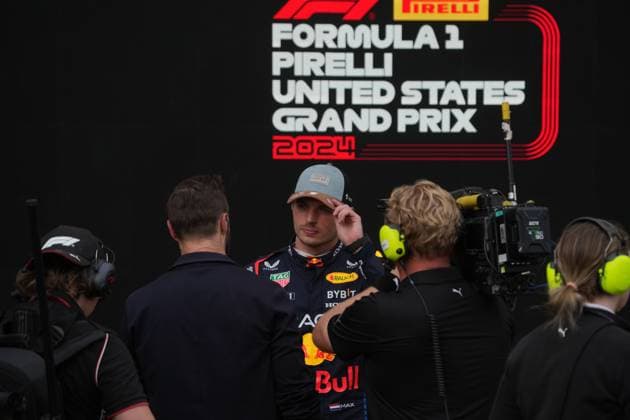 FORMULA 1 PIRELLI UNITED STATES GRAND PRIX 2024 18 10 2024, Circuit of The Americas, Austin, FORMULA 1 PIRELLI UNITED STATES GRAND PRIX 2024 ,in the picture pole position for the sprint race for Max Verstappen NLD , Oracle Red Bull Racing nordphotoxGmbHx xBratic nph00250