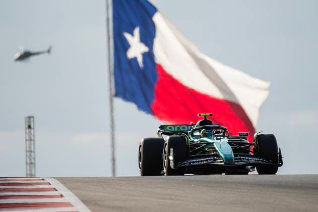 Formula One 2024: Formula 1 Pirelli United States Grand Prix OCT 18 October 18, 2024: Fernando Alonso (14) with Aston Martin Aramco F1 Team in action Sprint Qualifying at the Formula 1 Pirelli United States Grand Prix, Circuit of the Americas. Austin, Texas. Mario Cantu CSM(Credit Image: Mario Cantu Cal Media) Austin Texas United States of America EDITORIAL USE ONLY Copyright: xx ZUMA-20241018_faf_c04_016.jpg MarioxCantux csmphotothree307446