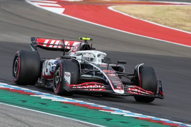 AUSTIN, TX - OCTOBER 18: MoneyGram HAAS F1 Team driver Nico Hulkenberg (27) of Germany speeds away from turn 19 during the Sprint qualifying session of the Formula 1 Pirelli United States Grand Prix on October 18, 2024, at Circuit of The Americas in Austin, Texas.(Photo by David Buono Icon Sportswire) AUTO: OCT 18 F1 Pirelli United States Grand Prix EDITORIAL USE ONLY Icon2410180681