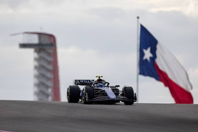 AUSTIN, TX - OCTOBER 18: Franco Colapinto (43) of Argentina and team Williams Racing drives during Sprint Qualifying at the Formula 1 Pirelli United States Grand Prix on October 18, 2024 at the Circuit of The Americas in Austin, TX. (Photo by Bob Kupbens Icon Sportswire) AUTO: OCT 18 F1 Pirelli United States Grand Prix EDITORIAL USE ONLY Icon2410183021