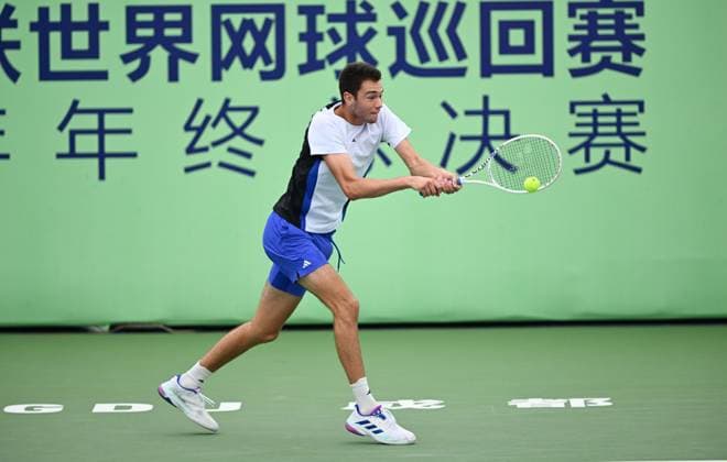 2024 ITF World Tennis Tour Junior Finals Chengdu , China Boys Group B Luca Preda ROU , Jangjun Kim KOR