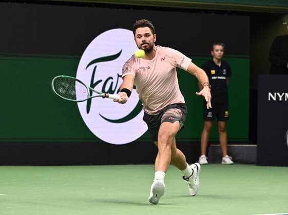 STOCKHOLM, SWEDEN 20241019 Stan Wawrinka, Switzerland, in the semi-final against Tommy Paul, USA, during the BNP Paribas Nordic Open tennis tournament at the Kungliga tennishallen STOCKHOLM SWEDEN x10090x  Copyright: xClaudioxBresciani TTx TENNIS NORDIC OPEN 2024 SEMIFINAL