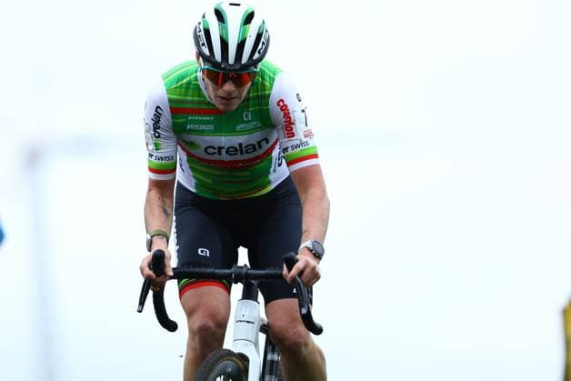 Belgian Marion Norbert Riberolle and pictured in action during the women s elite race of the Exact Cross Essen, stage 2 (out of 6) in the Exact Cross cyclocross competition, , in Essen. KRISTOFxVANxACCOM  x102966878x