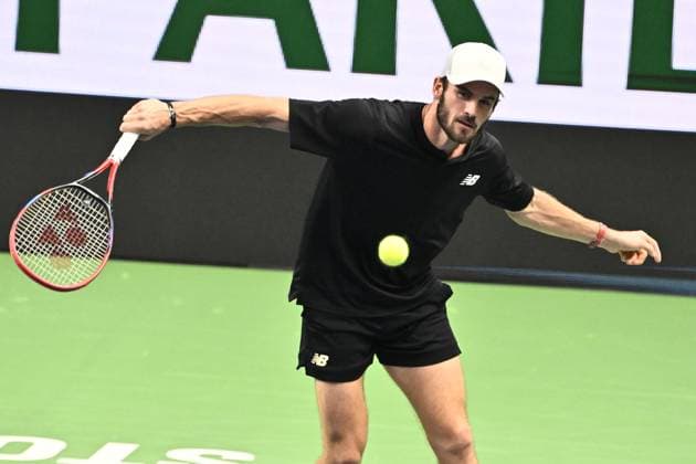 STOCKHOLM, SWEDEN 20241019 Tommy Paul, USA, in the semi-final against Stan Wawrinka, Switzerland, during the BNP Paribas Nordic Open tennis tournament at the Kungliga tennishallen STOCKHOLM SWEDEN x10090x  Copyright: xClaudioxBresciani TTx TENNIS NORDIC OPEN 2024 SEMIFINAL