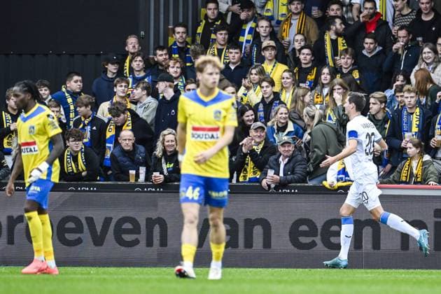 Club s Hans Vanaken celebrates after scoring during a soccer match between KVC Westerlo and Club Brugge, Saturday 19 October 2024 in Westerlo, on day 11 of the 2024-2025 Jupiler Pro League first division of the Belgian championship. TOM GOYVAERTS TomxGoyvaerts x102973797x
