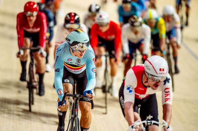 241019 Lindsay de Vylder of Belgium competes in Men s Omnium Tempo Race during day 4 of the 2024 UCI Tissot Track Cycling World Championships on October 19, 2024 in Ballerup Photo Christian Örnberg BILDBYRAN COP 166 CO0481 cykling cycling sykling cykel vm cykel2024 uci tissot track cycling world championships wc 2024 uci tissot track cycling world championships 4 bbeng grappa33  Copyright: CHRISTIANxÖRNBERG BB241019CO060