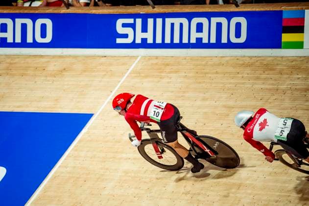 241019 Tobias Aagaard Hansen of Denmark and Dylan Bibic of Canada competes in Men s Omnium Tempo Race during day 4 of the 2024 UCI Tissot Track Cycling World Championships on October 19, 2024 in Ballerup Photo Christian Örnberg BILDBYRAN COP 166 CO0481 cykling cycling sykling cykel vm cykel2024 uci tissot track cycling world championships wc 2024 uci tissot track cycling world championships 4 bbeng grappa33  Copyright: CHRISTIANxÖRNBERG BB241019CO069