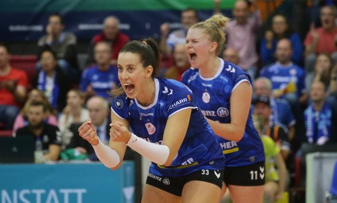 Stuttgart , Volleyball Bundesliga Women, Allianz MTV Stuttgart vs SSC Palmberg Schwerin , Maria Segura Palleres Stgt