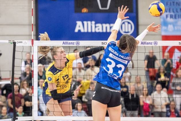 Volleyball, Women, VBL, Allianz MTV Stuttgart - SSC Palmberg Schwerin