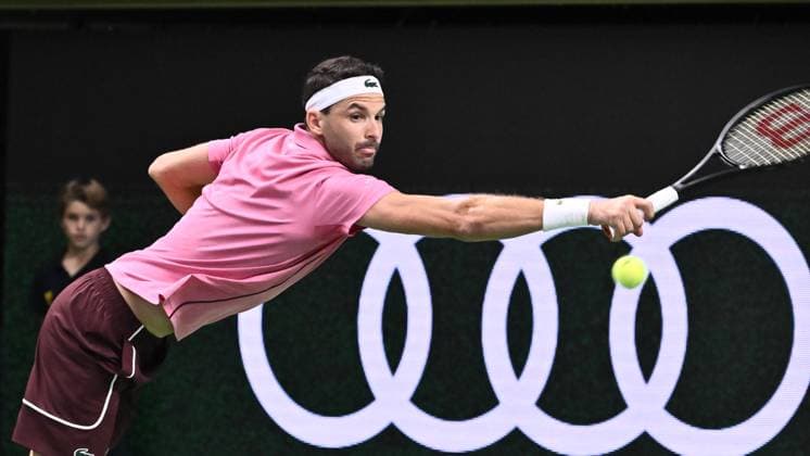 STOCKHOLM, SWEDEN 20241019 Grigor Dimitrov, Bulgaria, in the semifinals against Tallon Griekspoor, Netherlands, during the BNP Paribas Nordic Open tennis tournament at the Royal Tennis Hall STOCKHOLM SWEDEN x10090x  Copyright: xClaudioxBresciani TTx TENNIS NORDIC OPEN 2024 SEMIFINAL