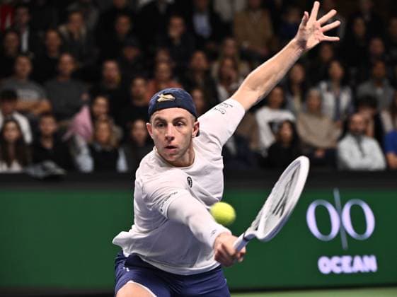 STOCKHOLM, SWEDEN 20241019 Tallon Griekspoor, Netherlands, in the semi-final against Grigor Dimitrov, Bulgaria, during the BNP Paribas Nordic Open tennis tournament at the Royal Tennis Hall STOCKHOLM SWEDEN x10090x  Copyright: xClaudioxBresciani TTx TENNIS NORDIC OPEN 2024 SEMIFINAL