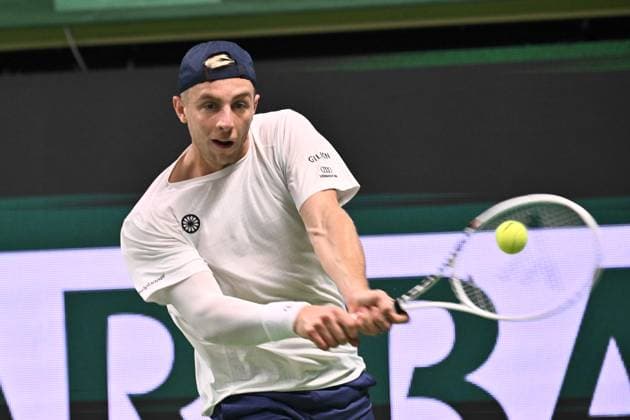STOCKHOLM, SWEDEN 20241019 Tallon Griekspoor, Netherlands, in the semi-final against Grigor Dimitrov, Bulgaria, during the BNP Paribas Nordic Open tennis tournament at the Royal Tennis Hall STOCKHOLM SWEDEN x10090x  Copyright: xClaudioxBresciani TTx TENNIS NORDIC OPEN 2024 SEMIFINAL