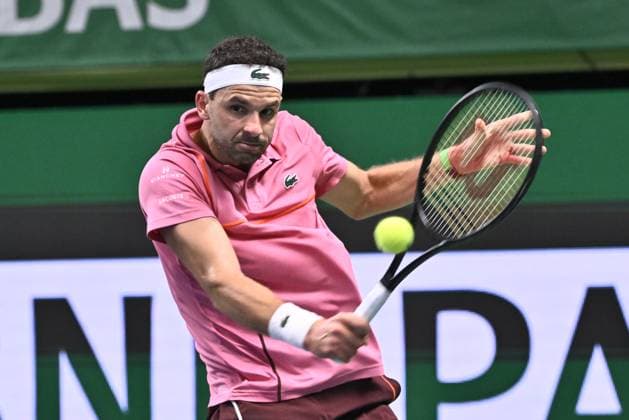 STOCKHOLM, SWEDEN 20241019 Grigor Dimitrov, Bulgaria, in the semifinals against Tallon Griekspoor, Netherlands, during the BNP Paribas Nordic Open tennis tournament at the Royal Tennis Hall STOCKHOLM SWEDEN x10090x  Copyright: xClaudioxBresciani TTx TENNIS NORDIC OPEN 2024 SEMIFINAL
