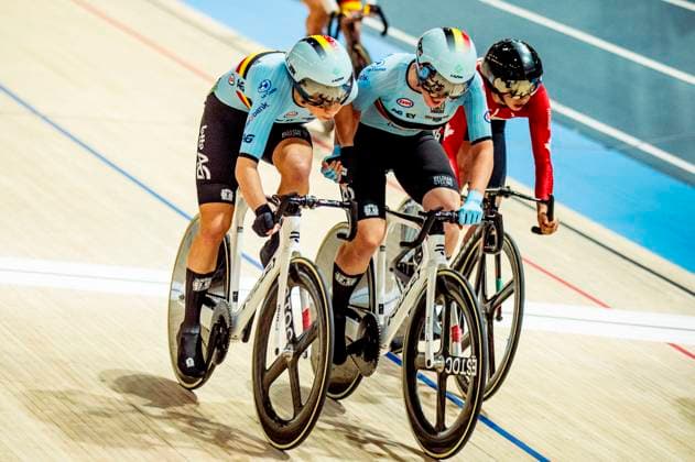 241019 Helene Hesters of Belgium and Katrijn de Clercq of Belgium competes in Women s Madison during day 4 of the 2024 UCI Tissot Track Cycling World Championships on October 19, 2024 in Ballerup Photo Christian Örnberg BILDBYRAN COP 166 CO0481 cykling cycling sykling cykel vm cykel2024 uci tissot track cycling world championships wc 2024 uci tissot track cycling world championships 4 bbeng grappa33  Copyright: CHRISTIANxÖRNBERG BB241019CO078