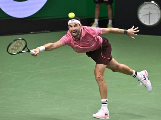 STOCKHOLM, SWEDEN 20241019 Grigor Dimitrov, Bulgaria, in the semifinals against Tallon Griekspoor, Netherlands, during the BNP Paribas Nordic Open tennis tournament at the Royal Tennis Hall STOCKHOLM SWEDEN x10090x  Copyright: xClaudioxBresciani TTx TENNIS NORDIC OPEN 2024 SEMIFINAL