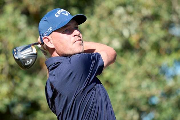 Estrella Damm N.A. Andalucia Masters 2024 Jeff Winther of Denmark tees off on the 15th hole on the third day of the Estrella Damm N.A. Andalucia Masters 2024 at Real Club de Golf Sotogrande in San Roque, Spain, on October 19, 2024. San Roque, Spain Spain  Copyright: xJosexManuelxAlvarezxReyx originalFilename:alvarezrey-notitle241019_np2Ep.jpg