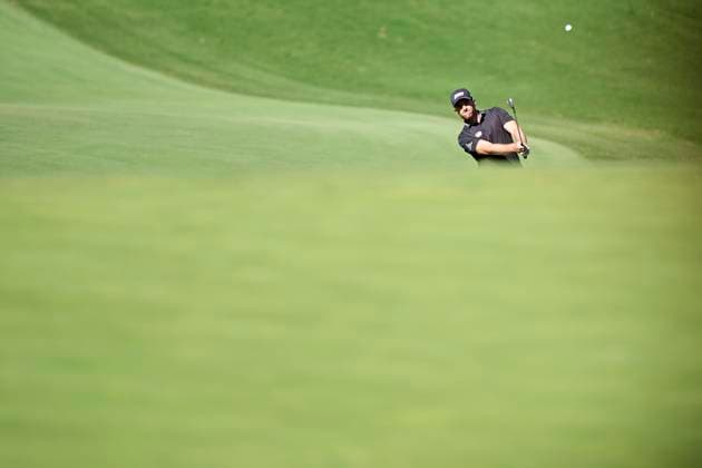 Estrella Damm N.A. Andalucia Masters 2024 Marcel Schneider of Germany plays his third shot on the 14th hole on the third day of the Estrella Damm N.A. Andalucia Masters 2024 at Real Club de Golf Sotogrande in San Roque, Spain, on October 19, 2024. San Roque, Spain Spain  Copyright: xJosexManuelxAlvarezxReyx originalFilename:alvarezrey-notitle241019_npl21.jpg