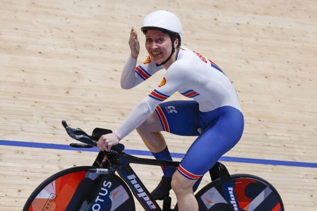 Tissot Track cycling, Rad, Radsport, Bahnrad, Bahn World Championship, WM, Weltmeisterschaft - Ballerup, Copenaghen, WomenâÂÄ™s Individual Pursuit - Morris Anna, Great Britain during Tissot 2024 Track World Championships, Track cycling race in Copenhagen, Denmark, October 19 2024 Copyright: xStefanoxCavasino IPAxSportx xipax xx IPA_50740765 IPA_Agency_IPA50740765
