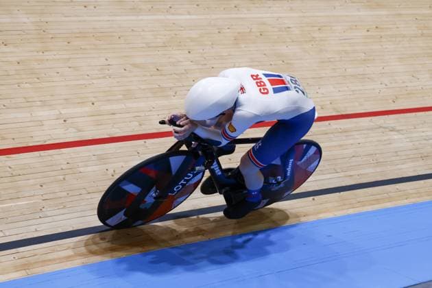 Tissot Track cycling, Rad, Radsport, Bahnrad, Bahn World Championship, WM, Weltmeisterschaft - Ballerup, Copenaghen, WomenâÂÄ™s Individual Pursuit - Morris Anna, Great Britain during Tissot 2024 Track World Championships, Track cycling race in Copenhagen, Denmark, October 19 2024 Copyright: xStefanoxCavasino IPAxSportx xipax xx IPA_50740770 IPA_Agency_IPA50740770