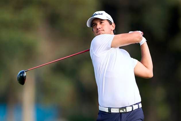 Estrella Damm N.A. Andalucia Masters 2024 Matteo Manassero of Italy tees off on the 2nd hole on the third day of the Estrella Damm N.A. Andalucia Masters 2024 at Real Club de Golf Sotogrande in San Roque, Spain, on October 19, 2024. San Roque, Spain Spain  Copyright: xJosexManuelxAlvarezxReyx originalFilename:alvarezrey-notitle241019_np8h6.jpg