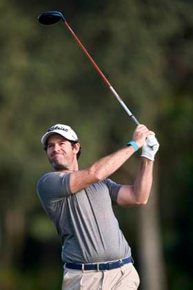 Estrella Damm N.A. Andalucia Masters 2024 Ricardo Gouveia of Portugal tees off on the 2nd hole on the third day of the Estrella Damm N.A. Andalucia Masters 2024 at Real Club de Golf Sotogrande in San Roque, Spain, on October 19, 2024. San Roque, Spain Spain  Copyright: xJosexManuelxAlvarezxReyx originalFilename:alvarezrey-notitle241019_npk0W.jpg