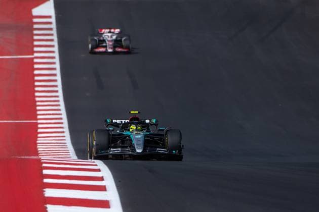 Lewis Hamilton Mercedes AMG Petronas Formula One Team, Great Britain, 44 in Mercedes AMG F1 W15 E Performance, USA, Formula 1 World Championship, Pirelli Grand Prix of the United States of America, Circuit of the Americas Austin, Sprint Race, 19 10 2024 USA, Formula 1 World Championship, Pirelli Grand Prix of the United States of America, Circuit of the Americas Austin, Sprint Race, 19 10 2024 Austin Copyright: xEibner-Pressefoto Memmlerx EP_MMR