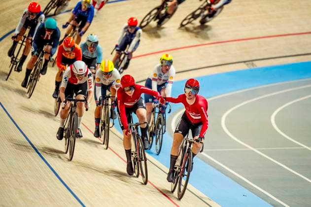 241019 competes in Women s Madison during day 4 of the 2024 UCI Tissot Track Cycling World Championships on October 19, 2024 in Ballerup Photo Christian Örnberg BILDBYRAN COP 166 CO0481 cykling cycling sykling cykel vm cykel2024 uci tissot track cycling world championships wc 2024 uci tissot track cycling world championships 4 bbeng grappa33  Copyright: CHRISTIANxÖRNBERG BB241019CO134
