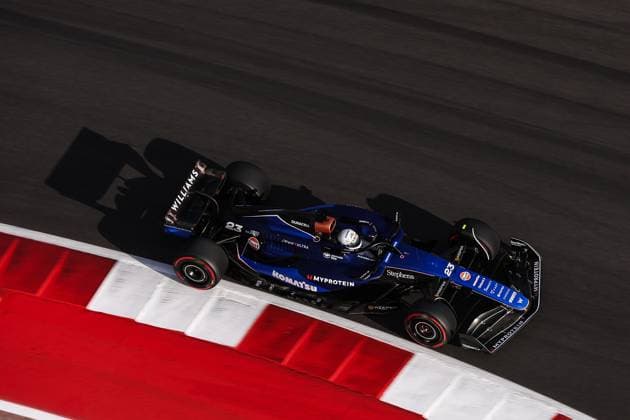 23 ALBON Alexander (tha), Williams Racing FW45, action during the Formula 1 Pirelli United States Grand Prix 2024, 19th round of the 2024 Formula One World Championship, WM, Weltmeisterschaft from October 18 to 20, 2024 on the Circuit of the Americas, in Austin, United States of America - F1 - US GRAND PRIX 2024 DPPI Panoramic  241020_R19_USA_DP_EA019337