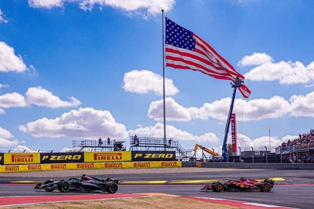 MOTORI - Formula 1 - Formula 1 Pirelli United States Grand Prix 2024 - Sprint Race George Russell (GBR) - Mercedes-AMG PETRONAS F1 Team - Mercedes W15 - Mercedes E Performance an during Sprint Race of the Formula 1 Pirelli United States Grand Prix 2024, scheduled to take place at Circuit of Americas in Austin, TX (USA) Sept 18-20, 2024 Austin USA  Copyright: xIPAxSport ABACAx