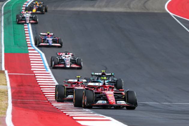 October 19, 2024, Austin, Texas, USA: Charles Leclerc (MON) - Scuderia Ferrari - Ferrari SF-24 - Ferrari during the Sprint Race of Formula 1 Pirelli United States Grand Prix 2024, scheduled to take place at Circuit of Americas in Austin, TX (USA) Sept 18-20, 2024 Austin USA - ZUMAm217 20241019_zsp_m217_048 Copyright: xAlessioxDexMarcox