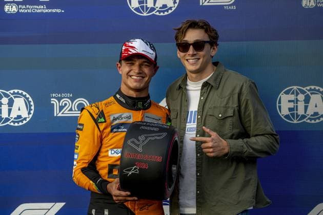 Sport Bilder des Tages Austin - 19-10-2024, Circuit of the Americas, Lando Norris at the Formula 1 United States of America Grand Prix 2024 Saturday Formula 1 United States of America Grand Prix 2024 Saturday  x26509451x Copyright: