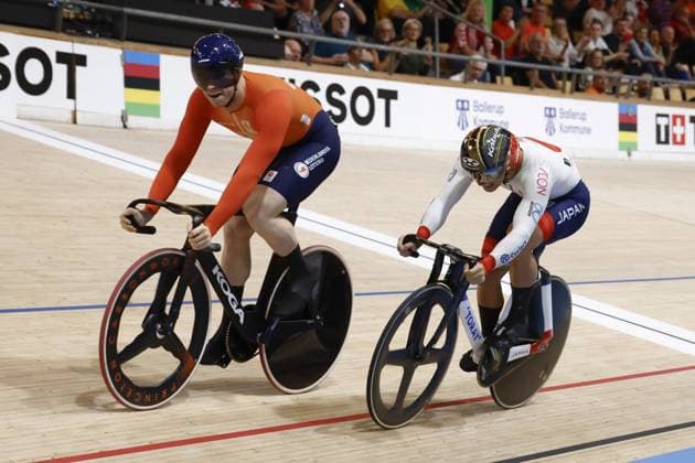 CICLISMO - Ciclismo su Pista - Tissot 2024 Track World Championships Tissot Track cycling, Rad, Radsport, Bahnrad, Bahn World Championship, WM, Weltmeisterschaft - Ballerup, Copenaghen, Den- 18-10-2024 - Men s Sprint - Lavreysen Harrie, Ota Kaiya during Tissot 2024 Track World Championships, Track cycling race in Copenhagen, Denmark, October 20 2024 Copenhagen Denmark Copyright: xIPAxSport ABACAx