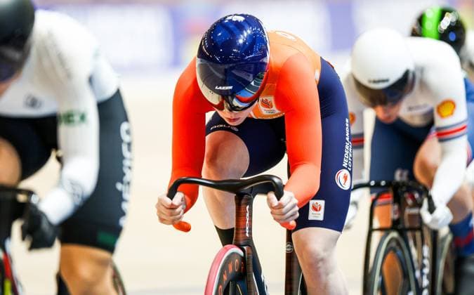 BALLERUP - Hetty van de Wouw during the Keirin quarterfinals on the fourth day of the World Track cycling, Rad, Radsport, Bahnrad, Bahn Championships at the Ballerup Super Arena. ANP IRIS VAN DEN BROEK xVIxANPxSportx xxANPxIVx 511351146 originalFilename: 511351146.jpg