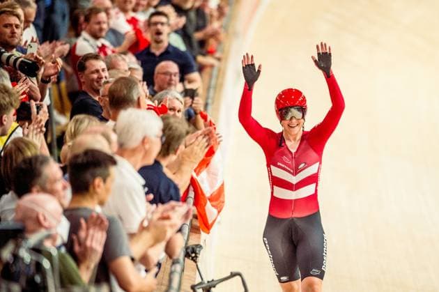 241020 Julie Leth celebrates after Women™s Point Race during day 5 of the 2024 UCI Tissot Track Cycling World Championships on October 20, 2024 in Ballerup Photo Christian Örnberg BILDBYRAN COP 166 CO0482 cykling cycling sykling cykel vm cykel2024 uci tissot track cycling world championships cykling wc 2024 uci tissot track cycling world championships 5 bbeng grappa33 jubel  Copyright: CHRISTIANxÖRNBERG BB241020CO003