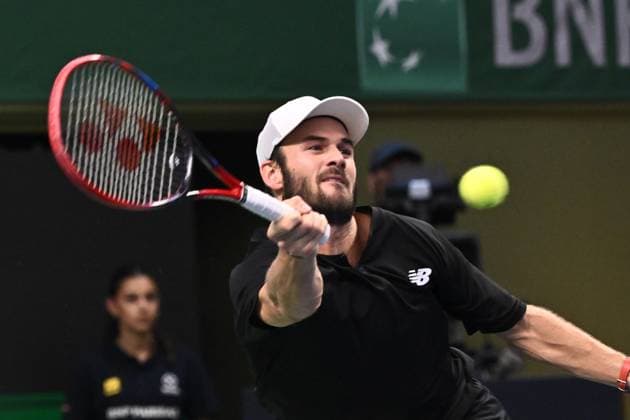 STOCKHOLM, SWEDEN 20241020 Tommy Paul, USA, in the singles final against Grigor Dimitrov, Bulgaria, during the BNP Paribas Nordic Open tennis tournament at Kungliga tennishallen STOCKHOLM SWEDEN x10090x  Copyright: xClaudioxBresciani TTx TENNIS NORDIC OPEN 2024 SINGELFINAL