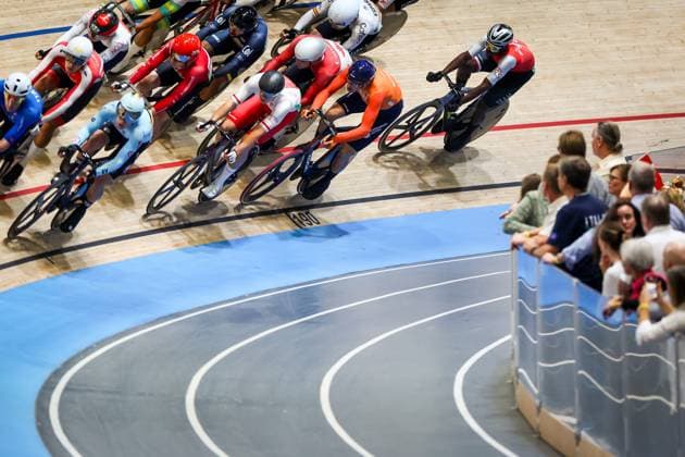 BALLERUP - Jan-Willem van Schip during the Madison final on the fourth day of the World Track cycling, Rad, Radsport, Bahnrad, Bahn Championships at the Ballerup Super Arena. ANP IRIS VAN DEN BROEK xVIxANPxSportx xxANPxIVx 511361967 originalFilename: 511361967.jpg