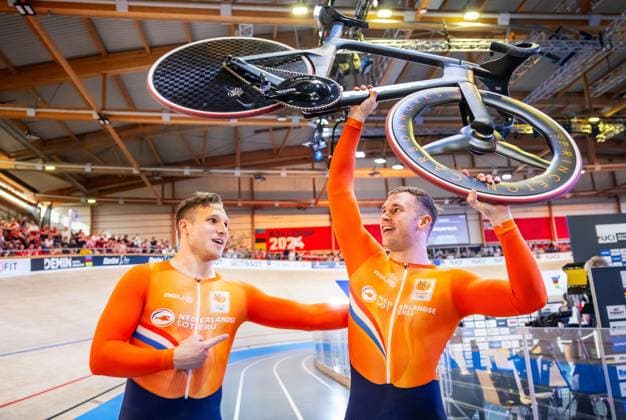 BALLERUP - Harrie Lavreysen wins the sprint final on the fourth day of the World Track cycling, Rad, Radsport, Bahnrad, Bahn Championships at the Ballerup Super Arena. ANP IRIS VAN DEN BROEK xVIxANPxSportx xxANPxIVx 511362094 originalFilename: 511362094.jpg